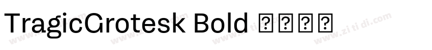 TragicGrotesk Bold 字体转换